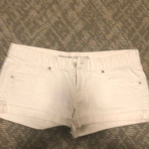 Missimo white jean shorts